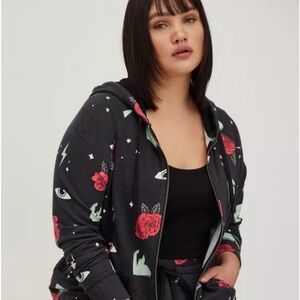 Torrid Zip Hoodie Fleece Lovesick 2x